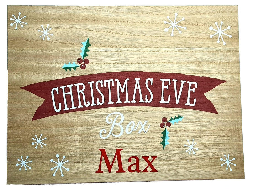 Christmas Eve Wooden Box XMASEVE1 Unbranded