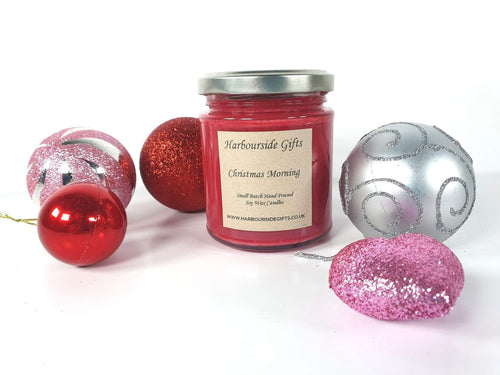 Christmas Morning Scent Hand Poured Soy Wax Candle CM160J Harbourside Gifts