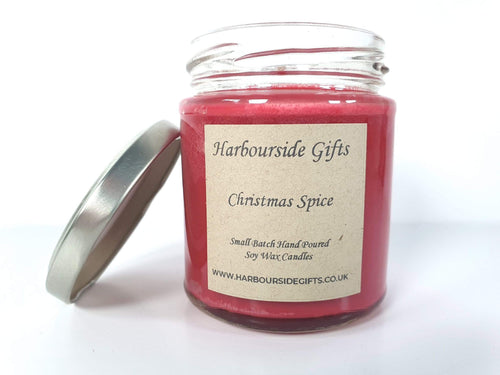 Christmas Spice Scent Hand Poured Soy Wax Candle SP100J Harbourside Gifts