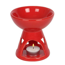 Load image into Gallery viewer, Classic Red Deep Bowl Wax Melt and Oil Burner QB27538 Unbranded
