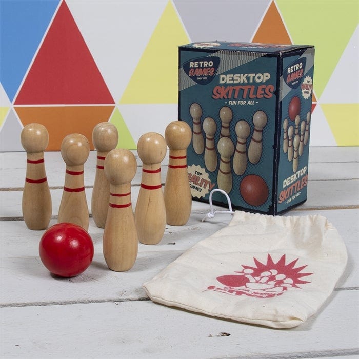Classic Traditional Wooden Skittles Game Set LP62008 Lesser & Pavey