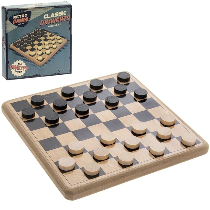 Classic Wooden Draughts set with Original Board and Pieces LP62001 Lesser & Pavey