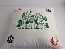 Load image into Gallery viewer, Dog Lovers Cushion Hand decorated 40x40cm Sofa Cushion Customisable Dog Cushion Harbourside Gifts

