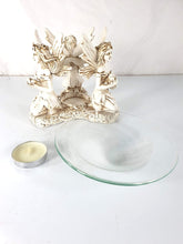 Load image into Gallery viewer, Fairy Wax Melt and Oil Burner in Resin with Glass Bowl OB27922 Unbranded
