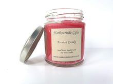 Load image into Gallery viewer, Frosted Candy Apple Scent Hand Poured Soy Wax Candle FCA160J Harbourside Gifts
