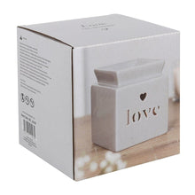 Load image into Gallery viewer, Grey Love Cut Out Wax Melt Oil Burner OB_35130 Unbranded
