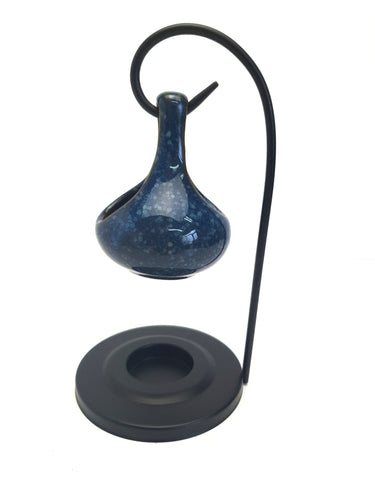Hanging Ceramic Blue Wax Melt Burner OB179C Puckator