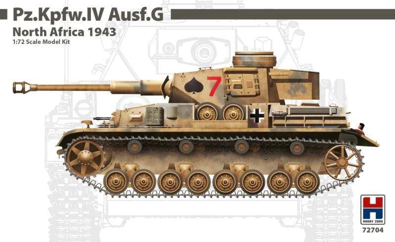 Hobby 2000 72704 Pz.Kpfw.IV Ausf.G North Africa 1943 1/72 Scale Model H2K72704 Hobby2000
