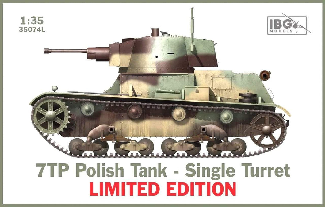 IBG Models 35074L 7TP Polish Tank – Single Turret – Limited Edition 1/35 Scale Model IBG35074L IBG Models