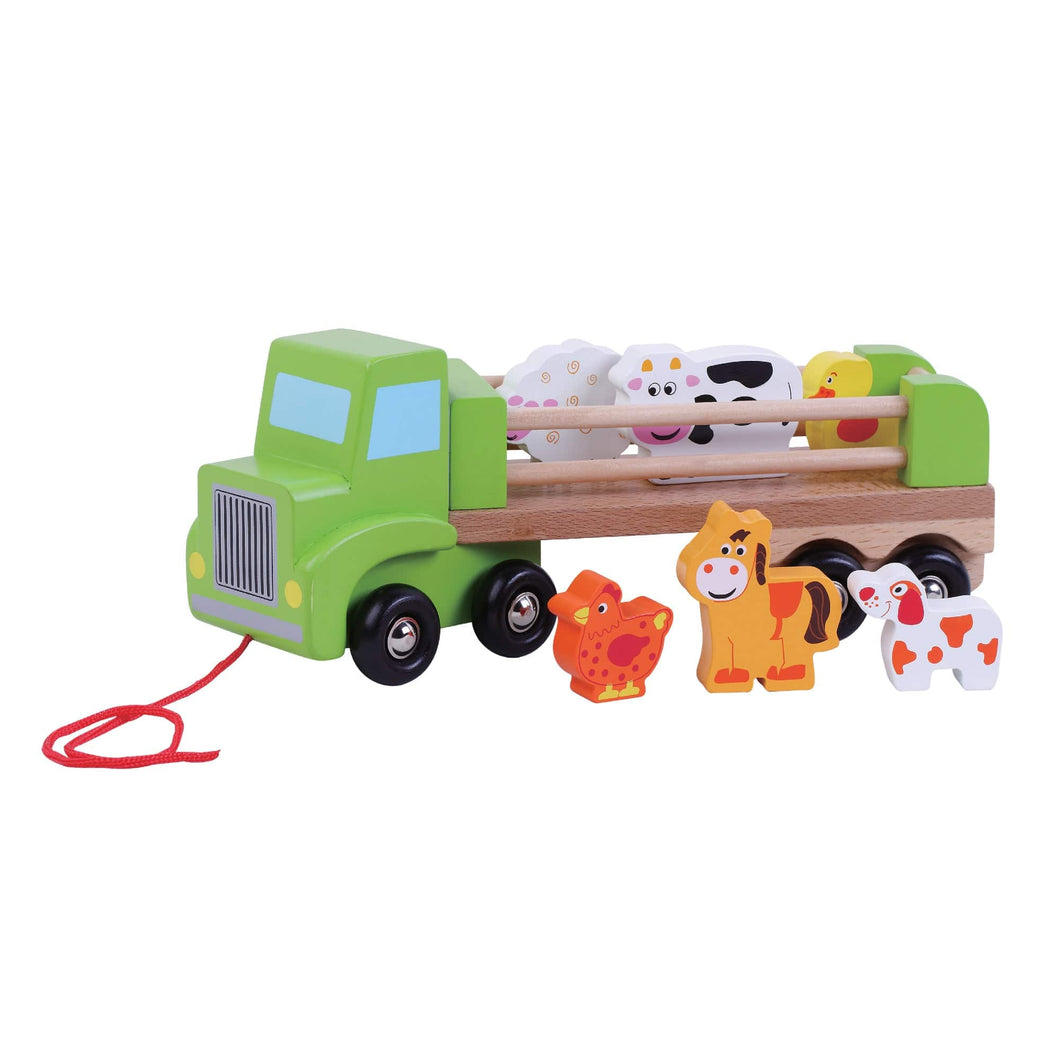 JUMINI Farm Lorry Wooden Toy AB4150 Inside Out Toys