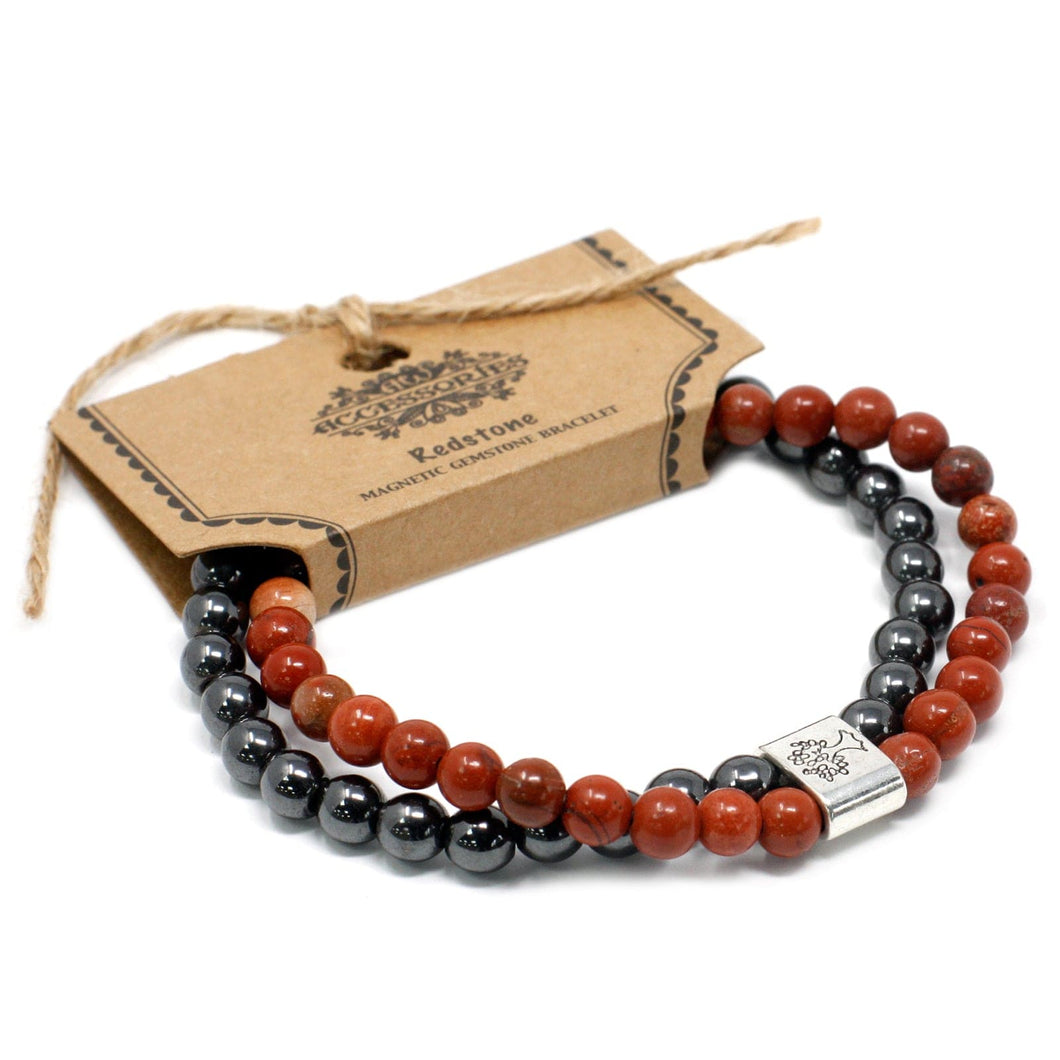 Magnetic Gemstone Bracelet - Redstone MGBS-10 Ancient Wisdom