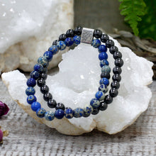 Load image into Gallery viewer, Magnetic Gemstone Bracelet - Sodalite MGBS-08 Ancient Wisdom
