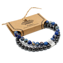 Load image into Gallery viewer, Magnetic Gemstone Bracelet - Sodalite MGBS-08 Ancient Wisdom
