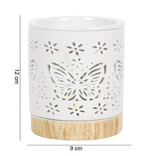 Load image into Gallery viewer, Matte Ceramic Butterfly Wax Melt Oil Burner OB19927 Unbranded
