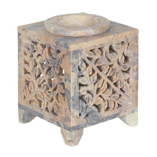 Moroccan Arch Cutout Soapstone Oil Burner OB_48130 Harbourside Gifts