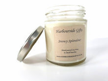 Load image into Gallery viewer, Snowy Splendour Hand Poured Soy Wax Candle SP140JAR Harbourside Gifts
