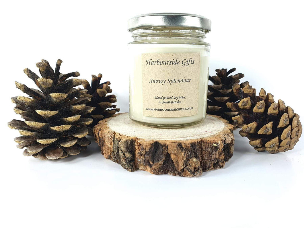 Snowy Splendour Hand Poured Soy Wax Candle SP140JAR Harbourside Gifts