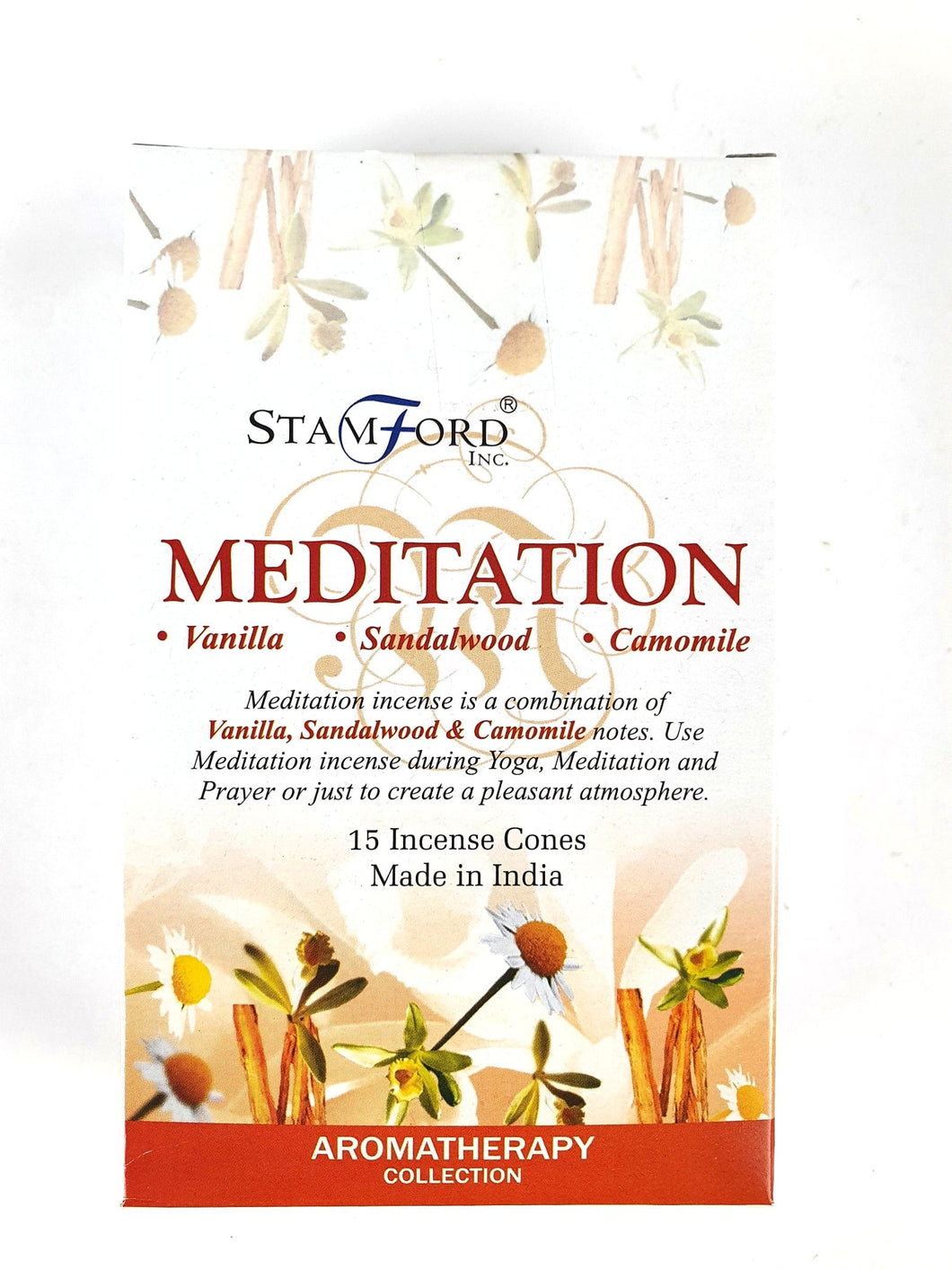 Stamford Meditation Incense Cones STAM37219 Stamford
