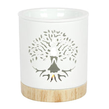 Load image into Gallery viewer, Tree of Life White Cut Out Oil Burner Harbourside Gifts

