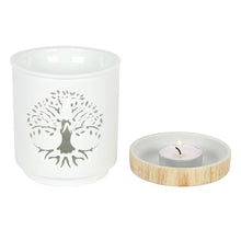 Load image into Gallery viewer, Tree of Life White Cut Out Oil Burner Harbourside Gifts

