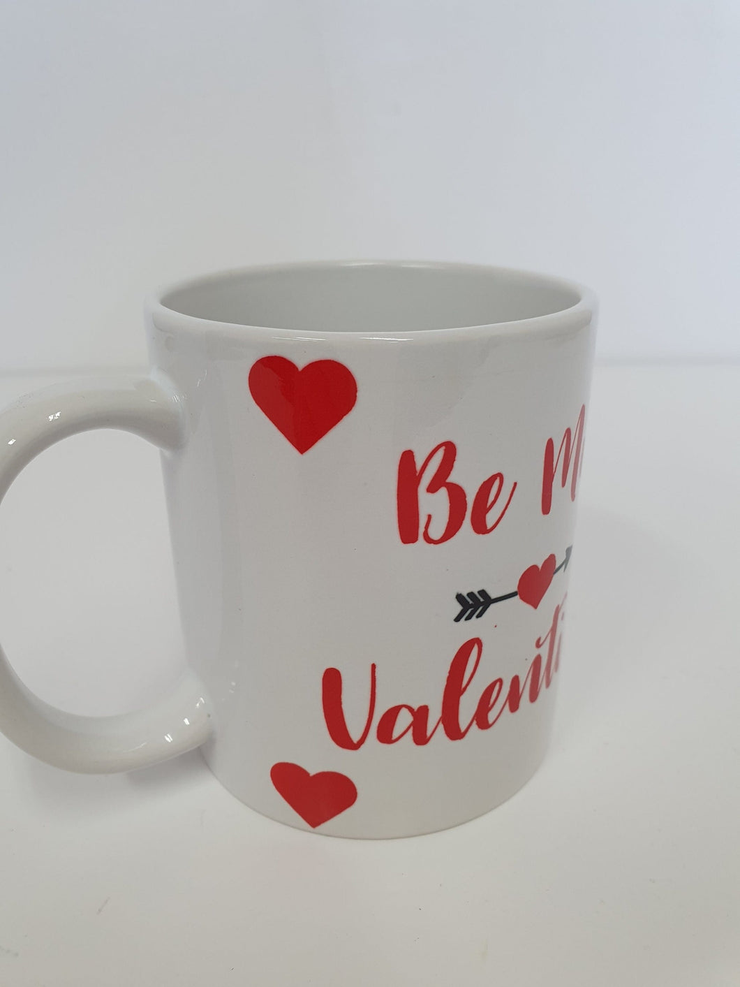 Valentines Hand Decorated 340ml Ceramic Tea Coffee Mug Gift Idea Be My Valentine Harbourside Gifts