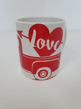 Load image into Gallery viewer, Valentines Hand Decorated 340ml Ceramic Tea Coffee Mug Gift Idea Love Truck Harbourside Gifts
