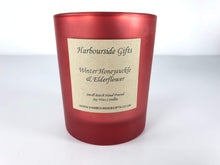 Load image into Gallery viewer, Winter Honeysuckle &amp; Elderflower Scent Christmas Collection Soy Wax Candle 230g WHECAN1 Harbourside Gifts
